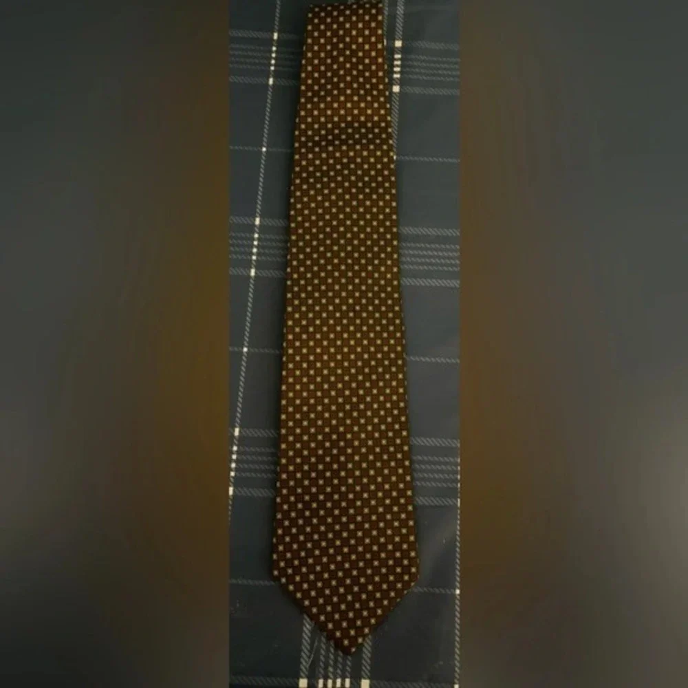 Vintage Gap Premium Mens Tie 100% Silk Necktie Green‎ Yellow Red Blue Dry Clean